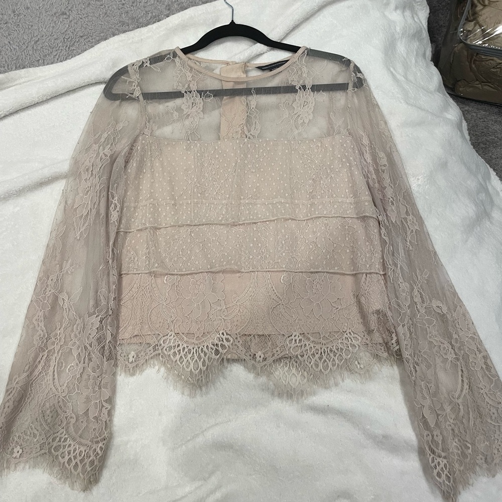 American eagle lace top medium